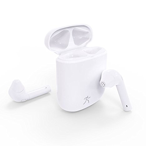 Wireless Earbuds: Best Mini Bluetooth Earpods Stereo In Ear Earphones Twins Truly Smallest Sport Headphones Headset Buds Mic Sweatproof Gym Charging Case Apple iPhone Air Android Samsung LG HTC Google