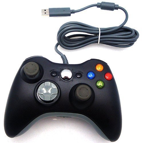Findway Wired USB Controller for PC and Xbox 360 Black