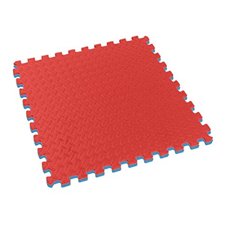 Clevr 1" Extra Thick EVA Foam Mat Interlocking Gym 12pcs 48 SqFt