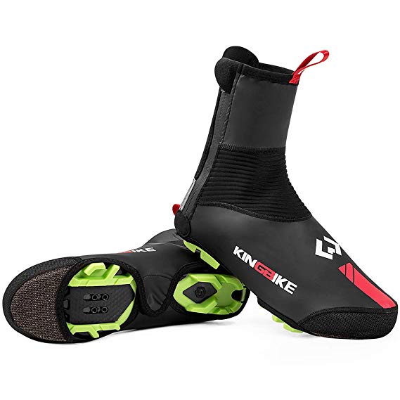 KINGBIKE Cycling Shoes Cover Overshoes,Winter Windproof Warm Protection