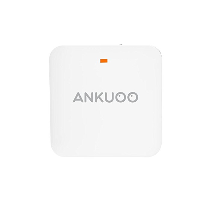 Ankuoo REC Gateway, Control Your Traditional RF (433 MHz) Plugs by app on Your Phone, Turn them into Smart Wi-Fi Plugs, White