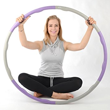 Core Balance Weighted Foam Padded Hula Hoop Fitness Exercise Yoga Workout 1.2kg