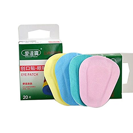 60PCs/3Boxes Colorful Breathable Eye Patch Band Aid Medical Sterile Eye Pad Adhesive Bandages