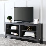 New 58 Modern TV Stand Console in Charcoal Finish
