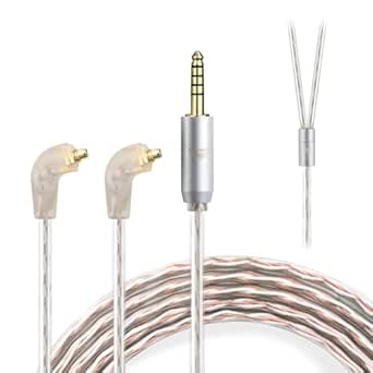 okcsc ER4SR to 4.4MM Upgraded Replacement Cable for Etymotic Earphones Cable 4 Core for Etymotic ER4SR ER4XR ER3XR ER3SE ER2XR ER2SE LN008099 3.94FT