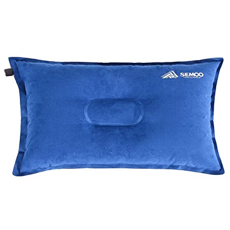 SEMOO Camping Pillow /Inflatable Air Pillow- Self Inflating, Compressible for Camping, Backpacking and Travel