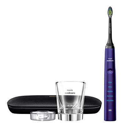 Philips Sonicare Diamond Clean Classic Rechargeable 5 brushing modes, Electric Toothbrush with premium travel case, Amethyst, HX9331/43