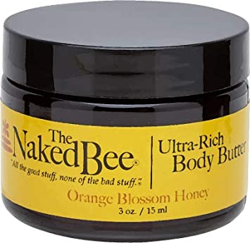 The Naked Bee Ultra-Rich Body Butter in Orange Blossom Honey Fragrance, Moisturise and Hydrate your Skin With the Shea Butter Base, 3oz / 15ml
