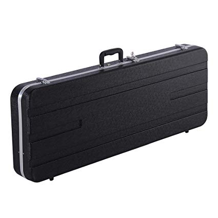 Yaheetech ABS Electric Guitar Case Elegant Hardshell Case for Strat/Telecaster Style Flight with Lock Latch Keys Black