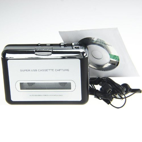 CrownTrade® USB Portable Audio Cassette Tape Converter For MP3 CD Player PC With Headphones (UK Dispatch)