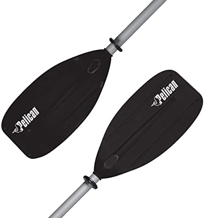 Pelican Boats - Junior Kid Kayak Paddle – PS1150 - Youth 2 Piece Aluminum & Polypropylene Ribbed Blade – 72 in