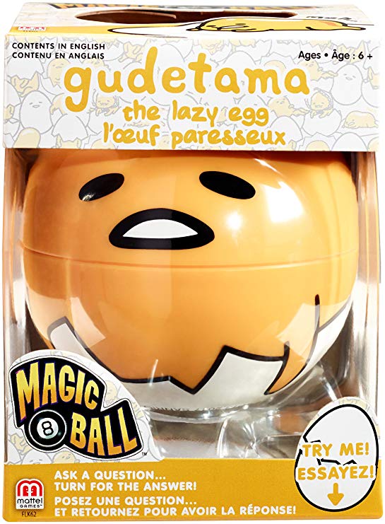 Mattel Games Magic 8 Gudetama The Lazy Egg Ball