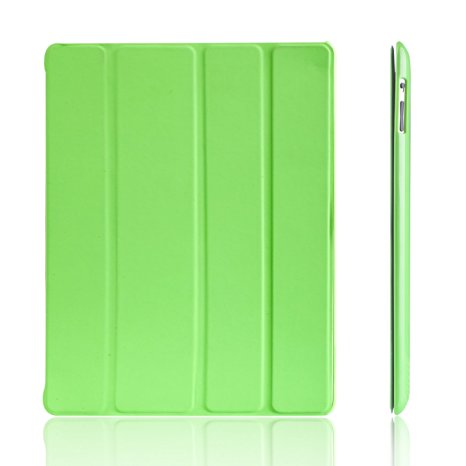 JETech Gold Slim-Fit Folio Smart Back Case for Apple iPad 4 & 3 (3rd and 4th Generation with Retina Display) / iPad 2 (Green) - 0212