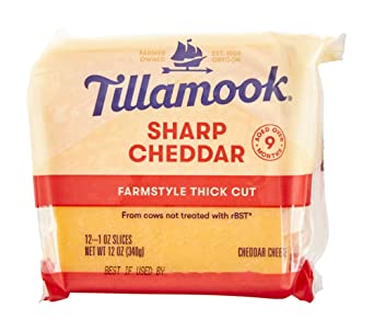 Tillamook, Sharp Cheddar Cheese Slices, 12 oz