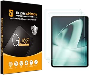 Supershieldz (2 Pack) Designed for OnePlus Pad (11.61 inch) Screen Protector, 0.33mm, (Tempered Glass) Anti Scratch, Bubble Free