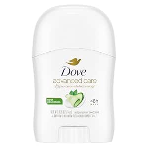 Dove Advanced Care Antiperspirant Deodorant Stick Cool Essentials for helping your skin barrier repair after shaving 72 hour odor control and all-day sweat protection with ProCeramide Technology 0.5oz