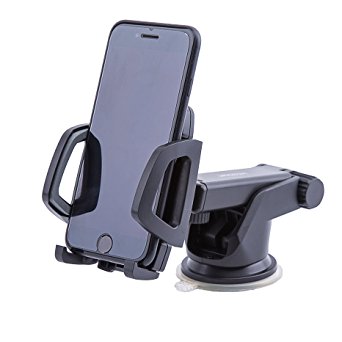 Intcrown Car Mount Dashboard Windshield Phone Holder Cradle for Smartphones Universal