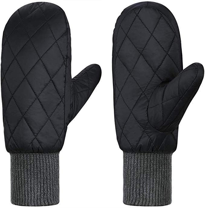 Andake 90% Duck Down Mittens Gloves For Women -20¨H Cold Weather Warm Winter Snow Gloves For Walking Jogging Work Outdoor