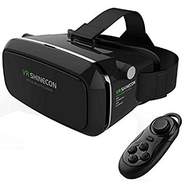 Ann bully 3d Virtual Reality Glasses google glass with Head-mounted Headband and Bluetooth Remote Controller for 3.5-6.0 Inch Google Iphone Samsung Note LG HTC ?- ¡­