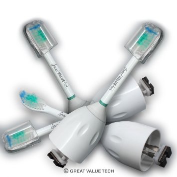 Great Value Tech® E Series Replacement Heads for Philips Sonicare Essence, Xtreme, Elite and Advance (2-pack)