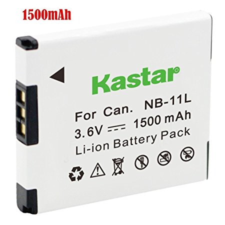 Kastar Replacement Battery for Canon NB-11L & PowerShot A3400 IS, A3500 IS, A4000 IS, ELPH 110 HS, ELPH 115 HS, ELPH 130 HS, ELPH 135 IS, ELPH 170 IS, ELPH 340 HS, ELPH 350 HS, SX400 IS, SX410 IS