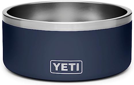 YETI Boomer 8, Stainless Steel, Non-Slip Dog Bowl, Holds 64 Ounces, Navy