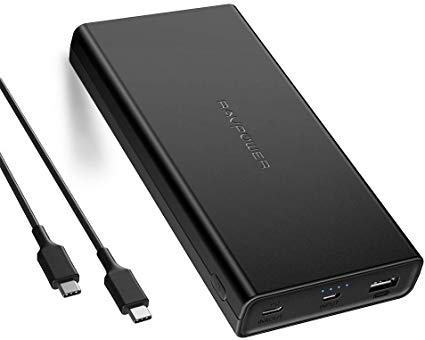 RAVPower 20100mAh USB C Portable Charger 45W Power Bank PD 3.0 iSMART Power Delivery (Type C 30W Input 45W Output) External Battery Pack for iPhone, iPad Pro, MacBook, Switch, Galaxy Note 10 and More