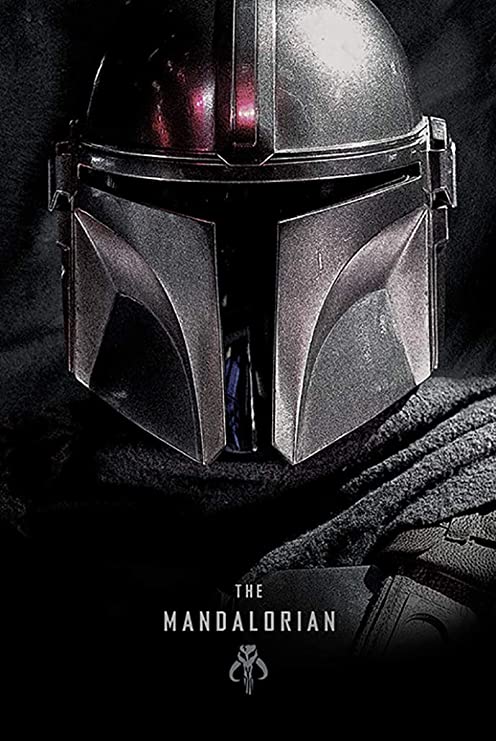 Star Wars: The Mandalorian - TV Show Poster (Helmet) (Size: 24 x 36 inches)