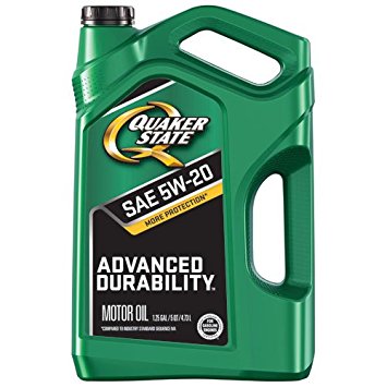 Quaker State 550044965 Advanced Durability 5W-20 Motor Oil (SN/GF-5), 5 quart