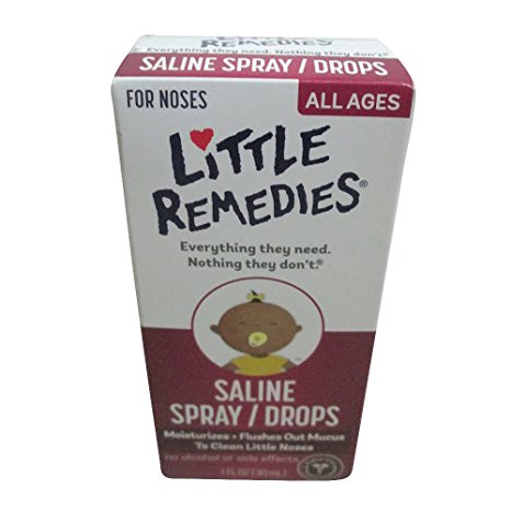 Little Remedies Little Noses Saline Spray/Drops, 1 Ounce