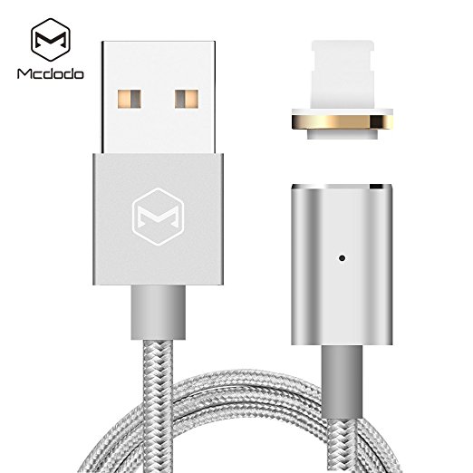 NEW Upgraded MCDODO 2.4a Fast Magnetic Charging Cable with LED Charge   Sync Indicating Light. Compatible with all Lightning to USB Apple Devices OR all Micro to USB Android Devices