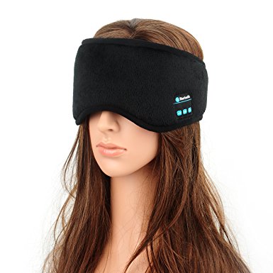 Supershop Music Wireless Bluetooth Eye Patch Hands-free Headset Sleeping Eye Mask With HD Speaker, Buit-in Mic, Rechargeable Battery