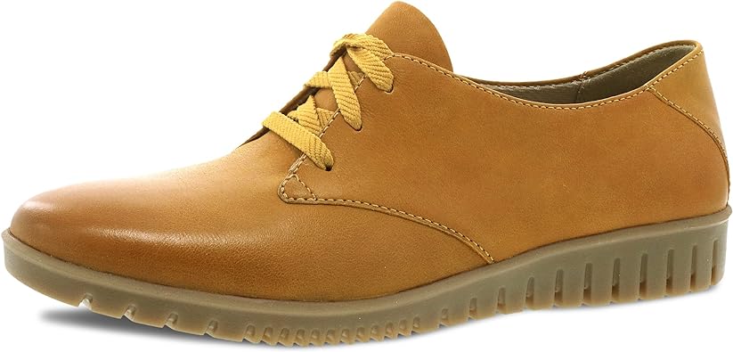 Dansko Women's Libbie Stylish Laced Oxford - Leather Uppers and Blown Rubber Outsoles are Durable and Lightweight - Versatile Casual to Dressy Footwear