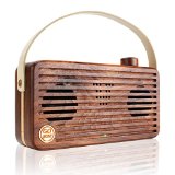 Premium Hand Crafted Wood Bluetooth Speaker with NFC Technology by GOgroove - Works With Apple iPhone 6  Samsung Galaxy S6  SanDisk Sansa and More