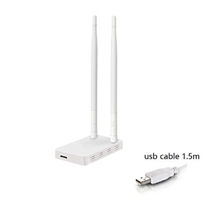 OURLINK 802.11ac Dual Band 2.4G/5G 1200mbps High-Gain USB Wireless Long-Rang WiFi Network Adapter with Double 5dbi High Gain Antenna
