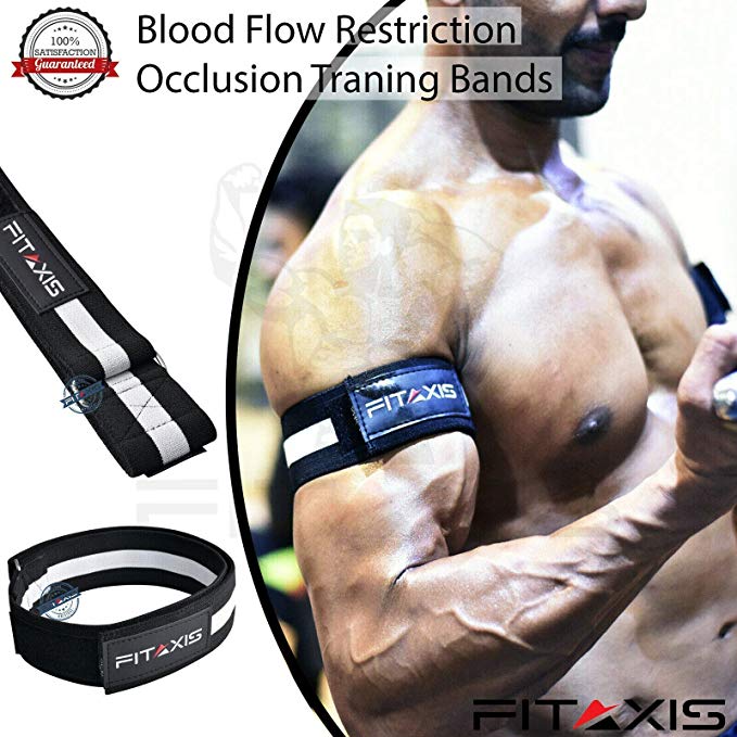 Blood Resistance Flow Biceps Triceps Training Bands for Lean & Fast muscle gaining of Arms, Legs without Lifting Heavyweight L-36.50”/M-24.50” Pairs Specially Design for Superb for best Results