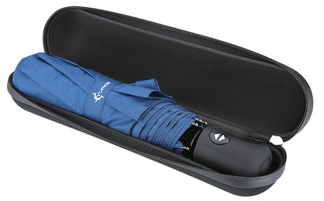 Vumos Travel Umbrella with Waterproof Case Auto Open and Close with Rain Repellent Fabric and Fibreglass Ribs