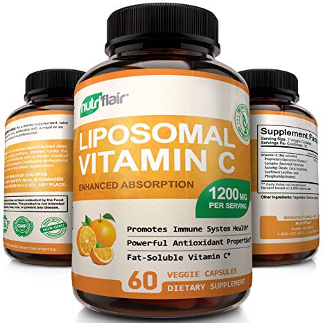 Liposomal Vitamin C 1200mg - High Absorption Vitamin C (60 Capsules)