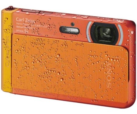 Sony DSC-TX30D 18 MP Digital Camera with 5x Optical Image Stabilized Zoom and 33-Inch OLED Orange