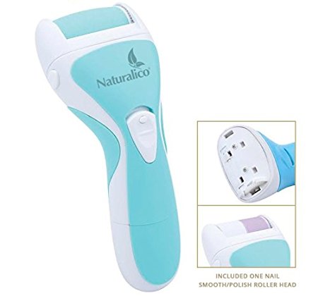 Naturalico Waterproof Electric Callus Remover / The Best Rechargeable, Cordless Personal Foot Pedicure File Tool & Shaver| Remove Dead/Hard/Cracked Skin Effortlessly| Your Spa At Home