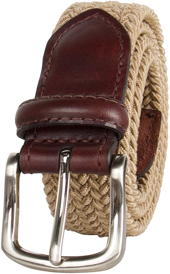 Dockers Big Boys' Braided Elastic-Web Stretch Belt