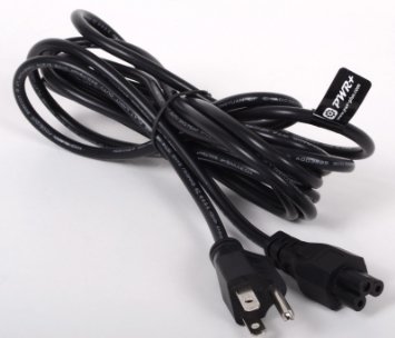 Pwr 3 Prong 6 Ft Ac Laptop Power Cord Cable for Dell IBM Hp Compaq Asus Sony Toshiba Lenovo Acer Gateway MSI Notebook Computer Charger Spare