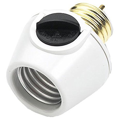 Westek 6009B 100W Full Range Lamp Socket Manual Dimmer, White