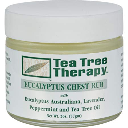 Tea Tree Therapy Eucalyptus Australian Chest Oil, Lavender Peppermint and Tea Tree, 2 Ounce (2-Pack)