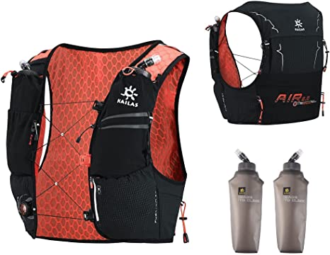 KAILAS Running Vest Hydration Pack 8L Lightweight with Two Soft Flasks for Trail Running Hiking Cycling