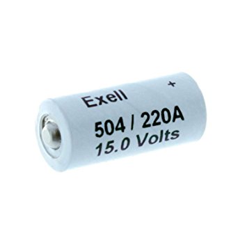 Exell Battery A220/504A 15-Volt Alkaline Battery (White)