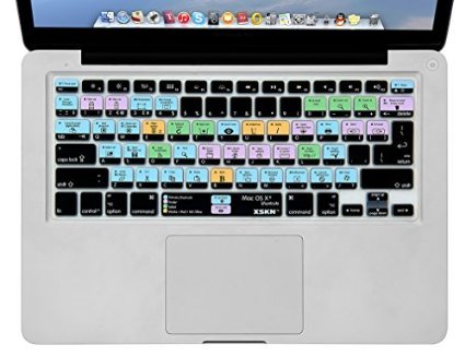 XSKN OS X Shortcuts Keyboard Skin Cover for MacBook Air 13 Pro 13 15 17 US  European ISO Keyboard