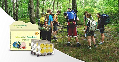 Mosquito Repellent Patch DEET-FREE 3-PACK 72 PATCHES Citronella Eucalyptus Essential Oils Safe for Baby Children Use Camping Sporting Gardening Vacationing 12 Hour Protection
