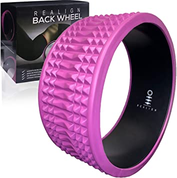 Realign Back Wheel: Back Pain Relief, Foam Roller (Purple/Black)