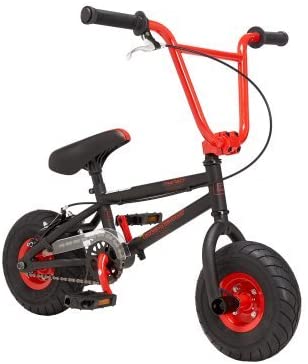 10" Mini BMX Red, Built with Fully TIG Welded hiTensile Steel Frame with Reinforcement Gussets and Micro Sized Heavy Duty Dropouts, for Adventurous Kids (Red)